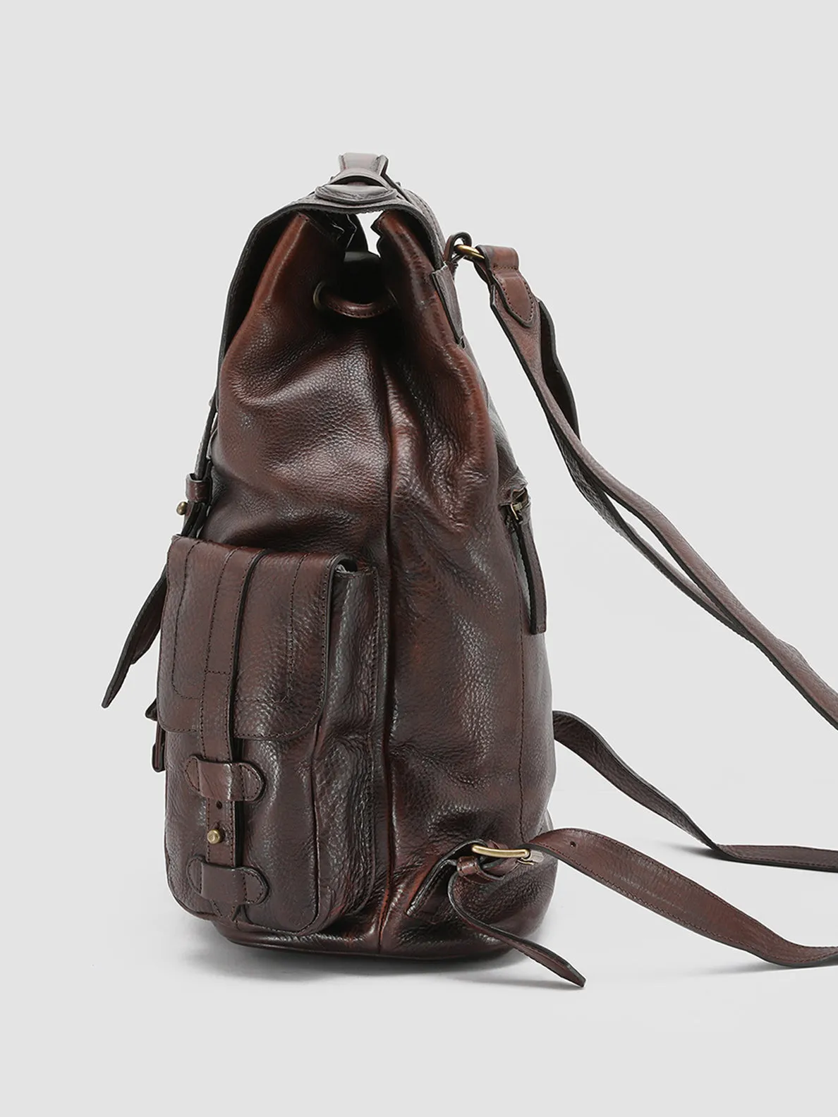 RARE 27 - Brown Leather Backpack