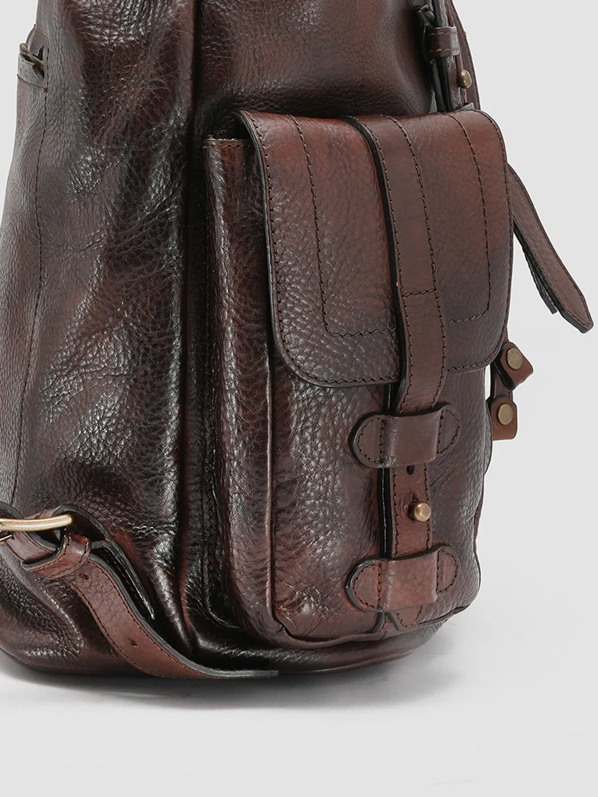 RARE 27 - Brown Leather Backpack