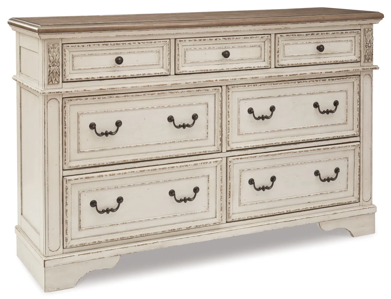 Realyn Queen Sleigh Bed with Dresser