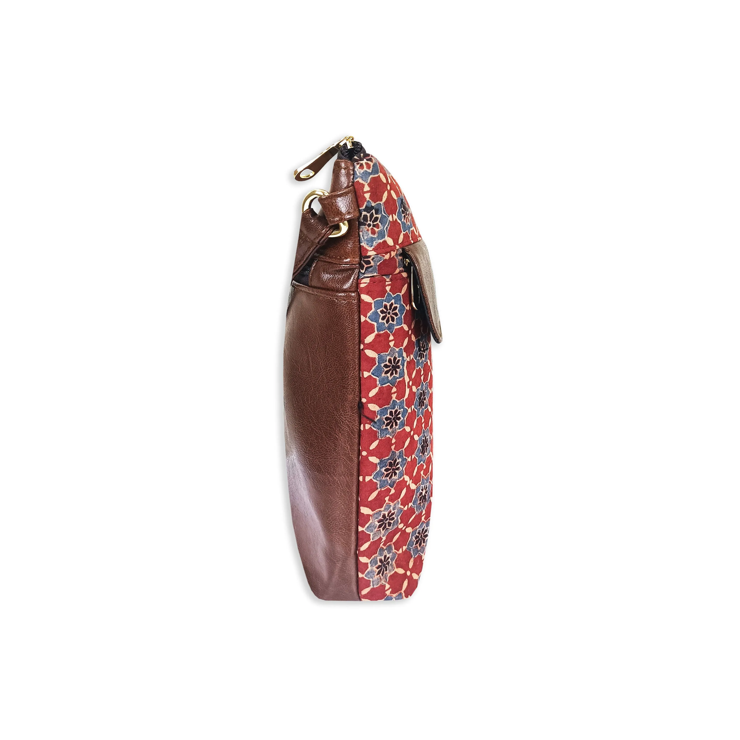 Red Flower Messenger Bag