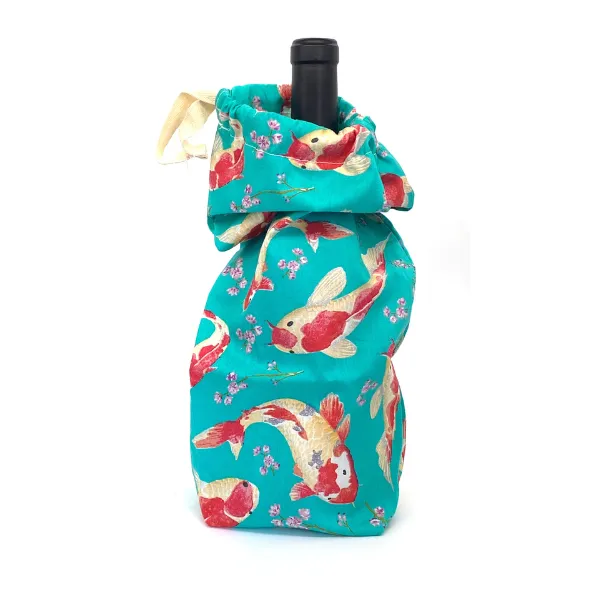 Reusable fabric bottle bag