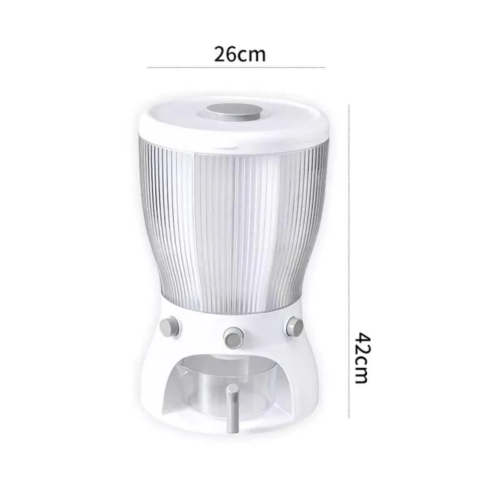 Rotatable Kitchen Storage Box, Moisture Proof and Insect Proof Grain Tank, Cereal Dispenser