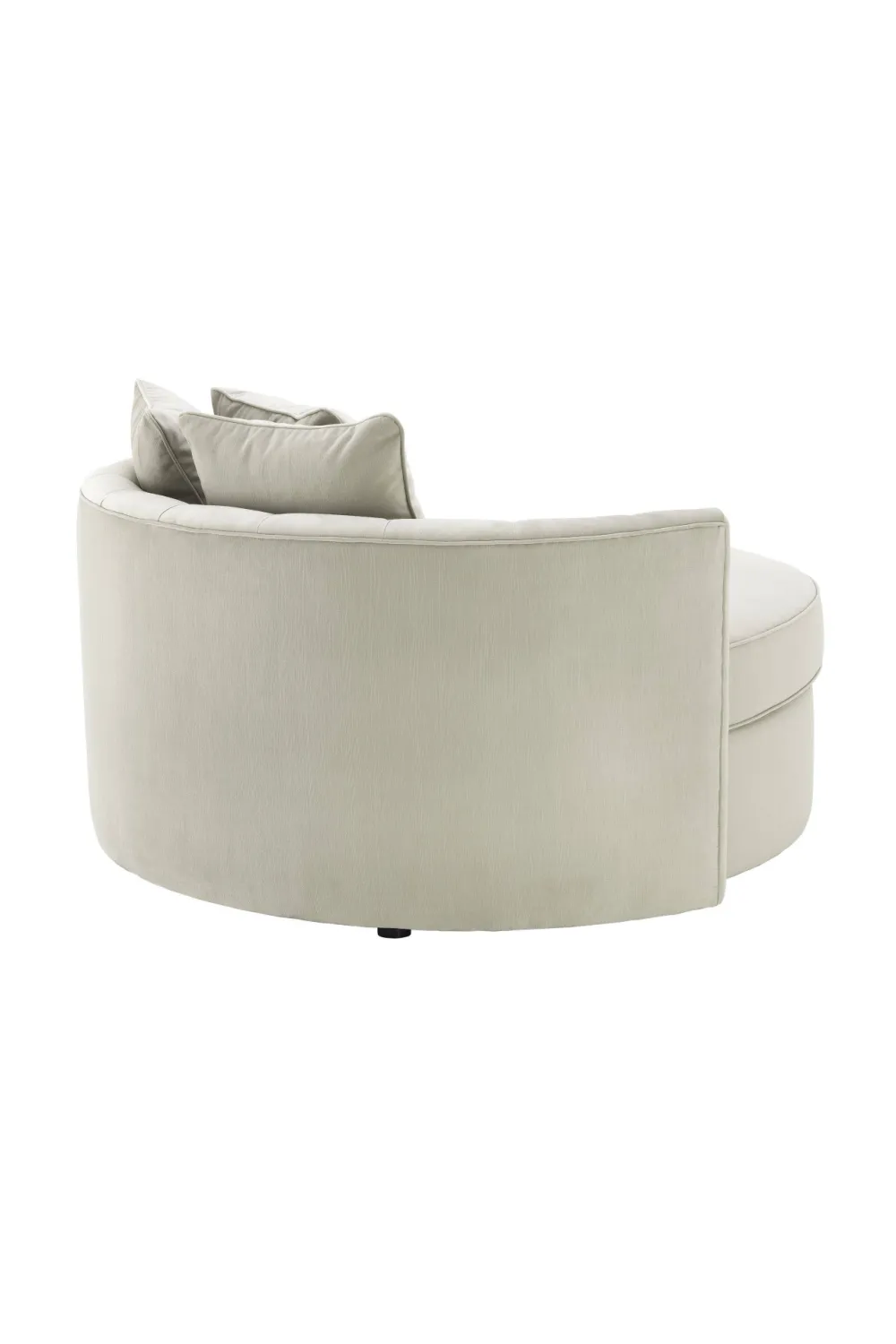Round Gray Buttoned Sofa | Eichholtz Carlita