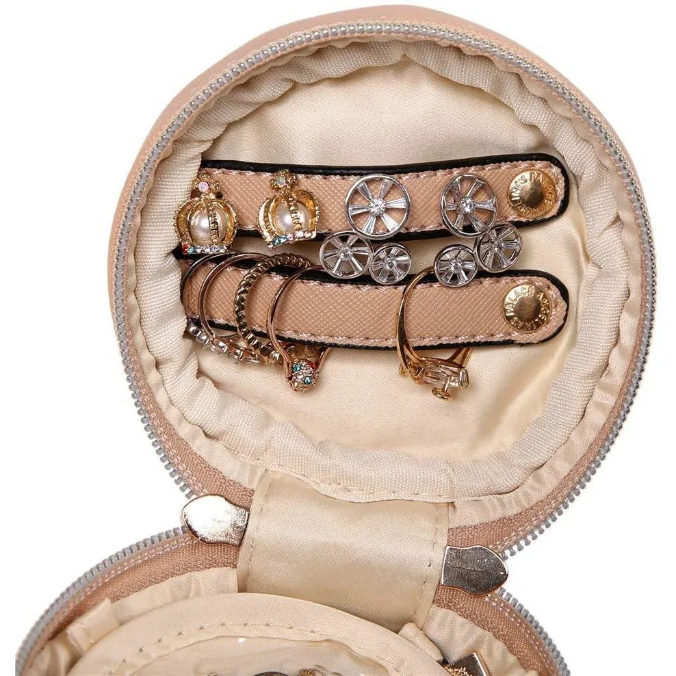 Round Jewelry Case Light Fawn