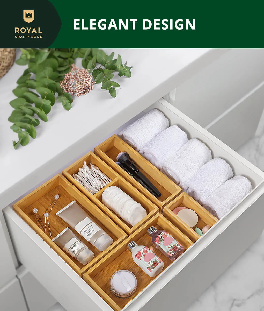 Royal Craft Wood Jewelry box organizer set of 5