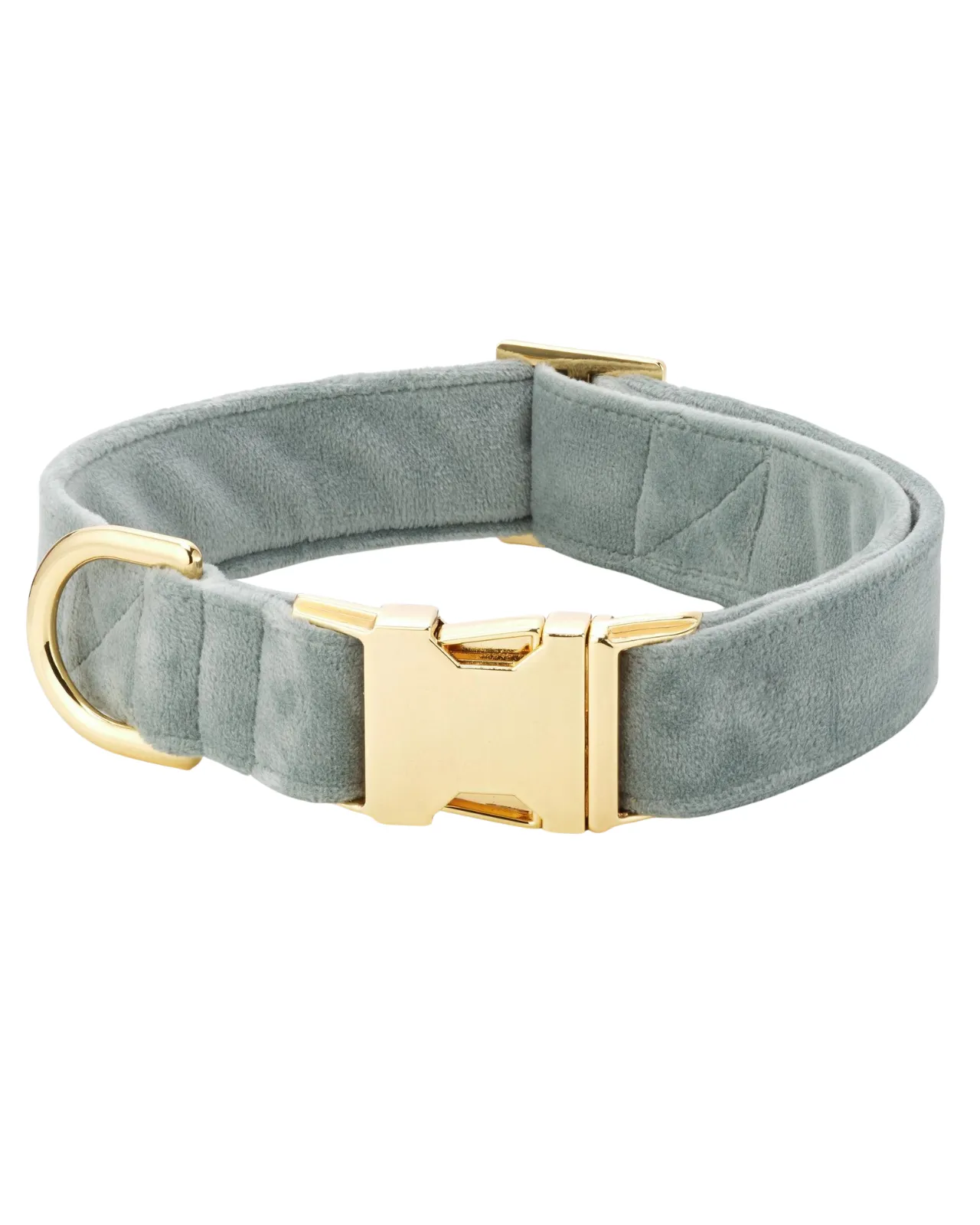 Sage Velvet Dog Collar (Made in the USA) (FINAL SALE)
