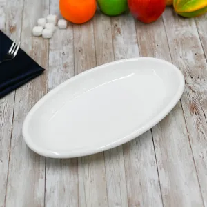 Set Of 3 White Oval Plate / Platter 12" inch | 30.5 Cm