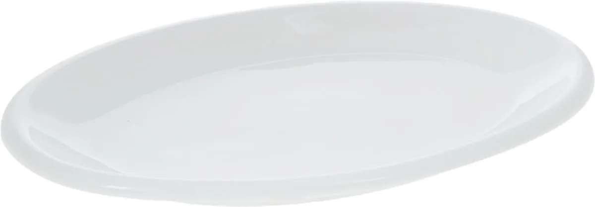 Set Of 3 White Oval Plate / Platter 14.5" inch | 36.5 Cm