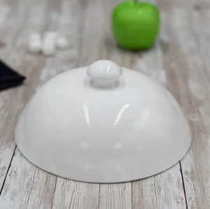 Set Of 4 White Lid For Main Course 8" inch | 20.5 Cm