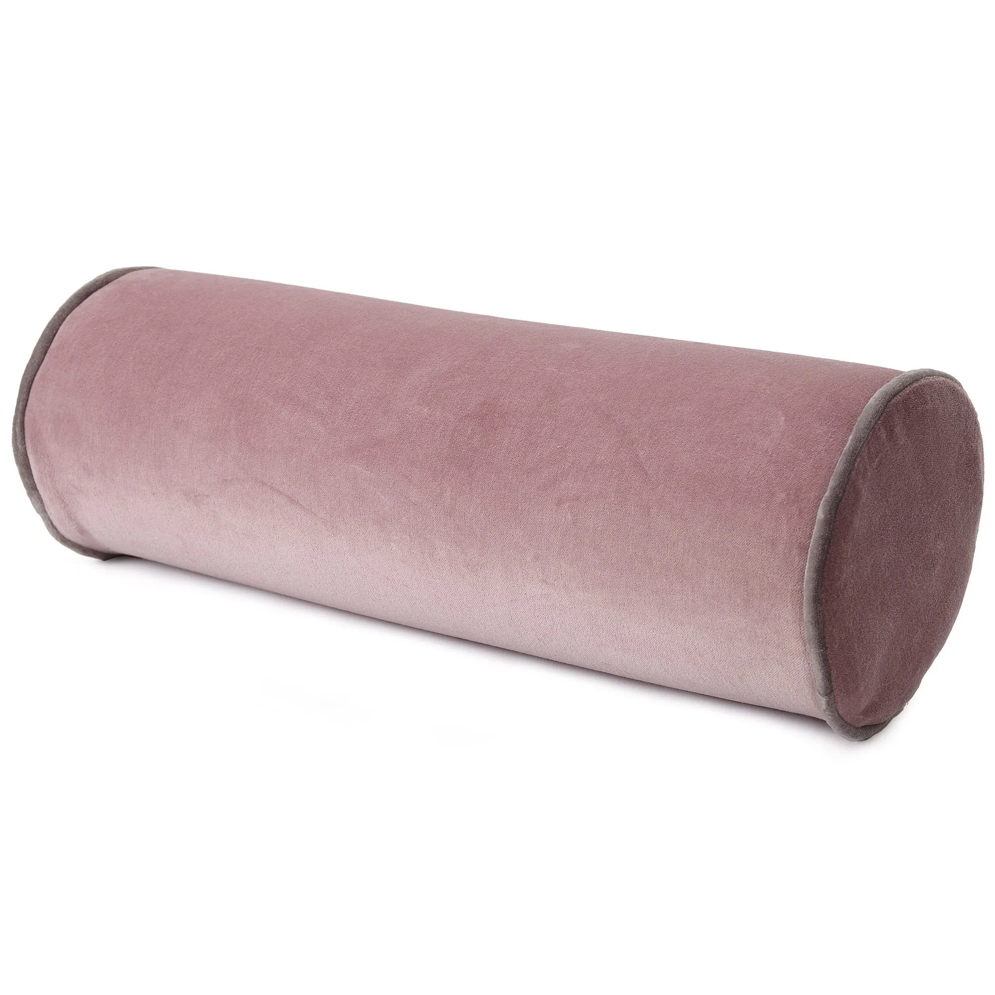 Suri Bolster Cushion Cover [Blush pink/Grey]