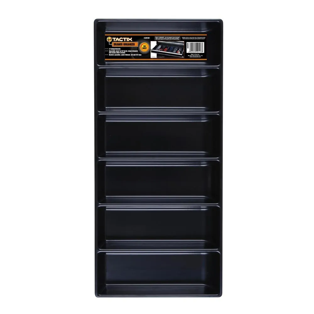 Tactix 6 Compartment Drawer Organizer