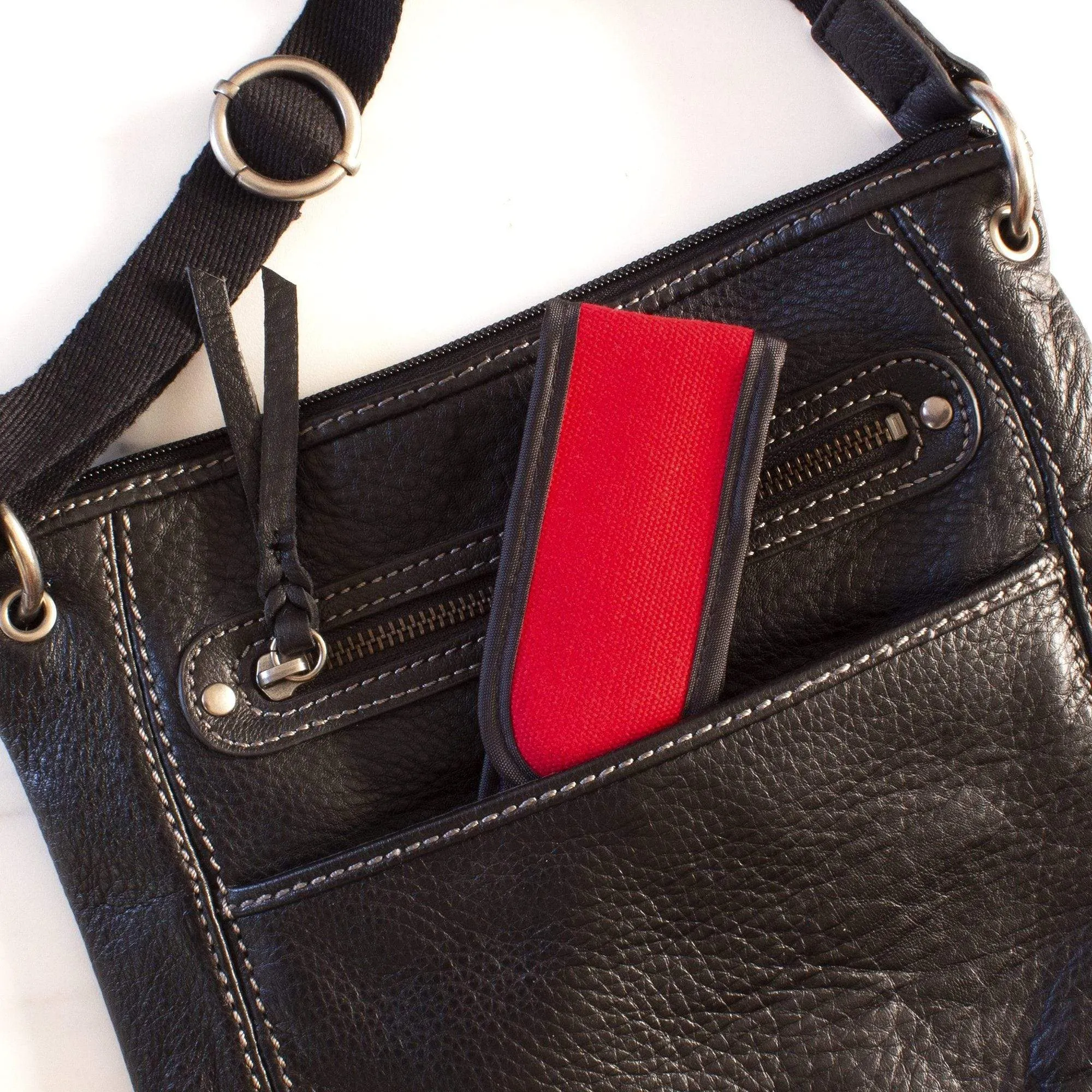 Take-Along Reusable Utensil Set with Red Travel Case