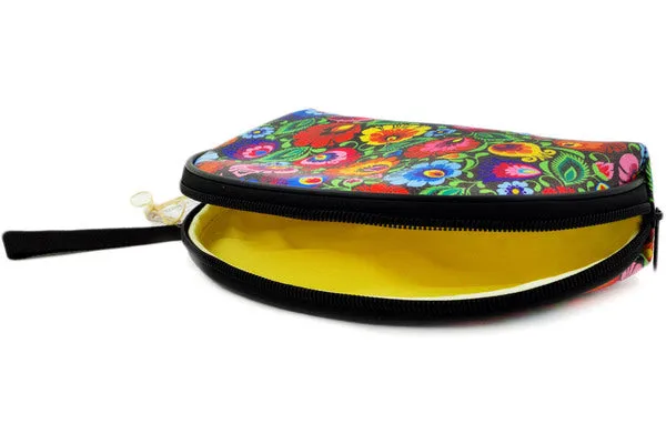 Textile 8" Cosmetic Bag Black
