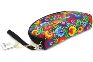 Textile 8" Cosmetic Bag Black