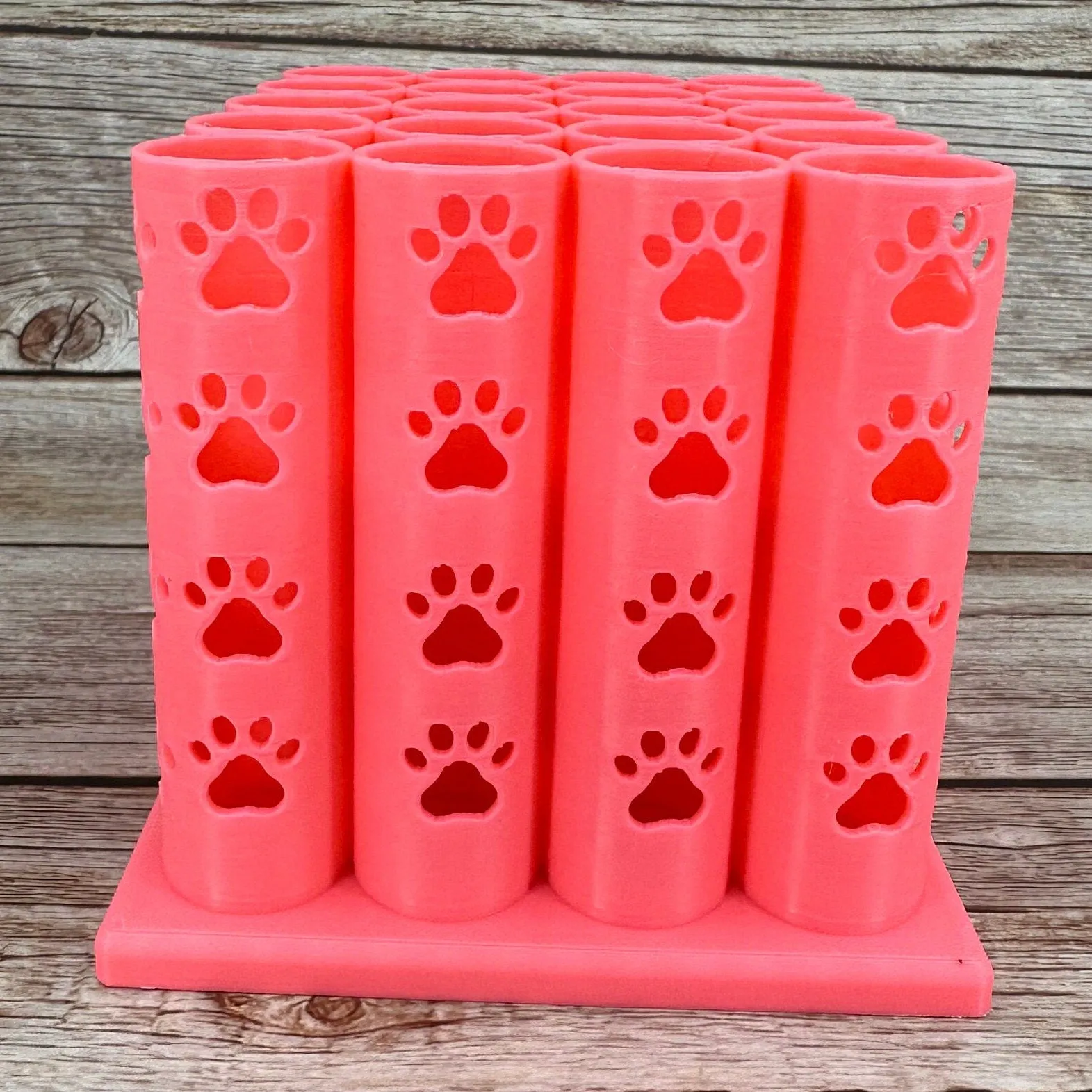 The Boston Terrier - Medium Dog Size Grooming Scissor Holder Vertical Up to 20 pairs, Simple organizer |