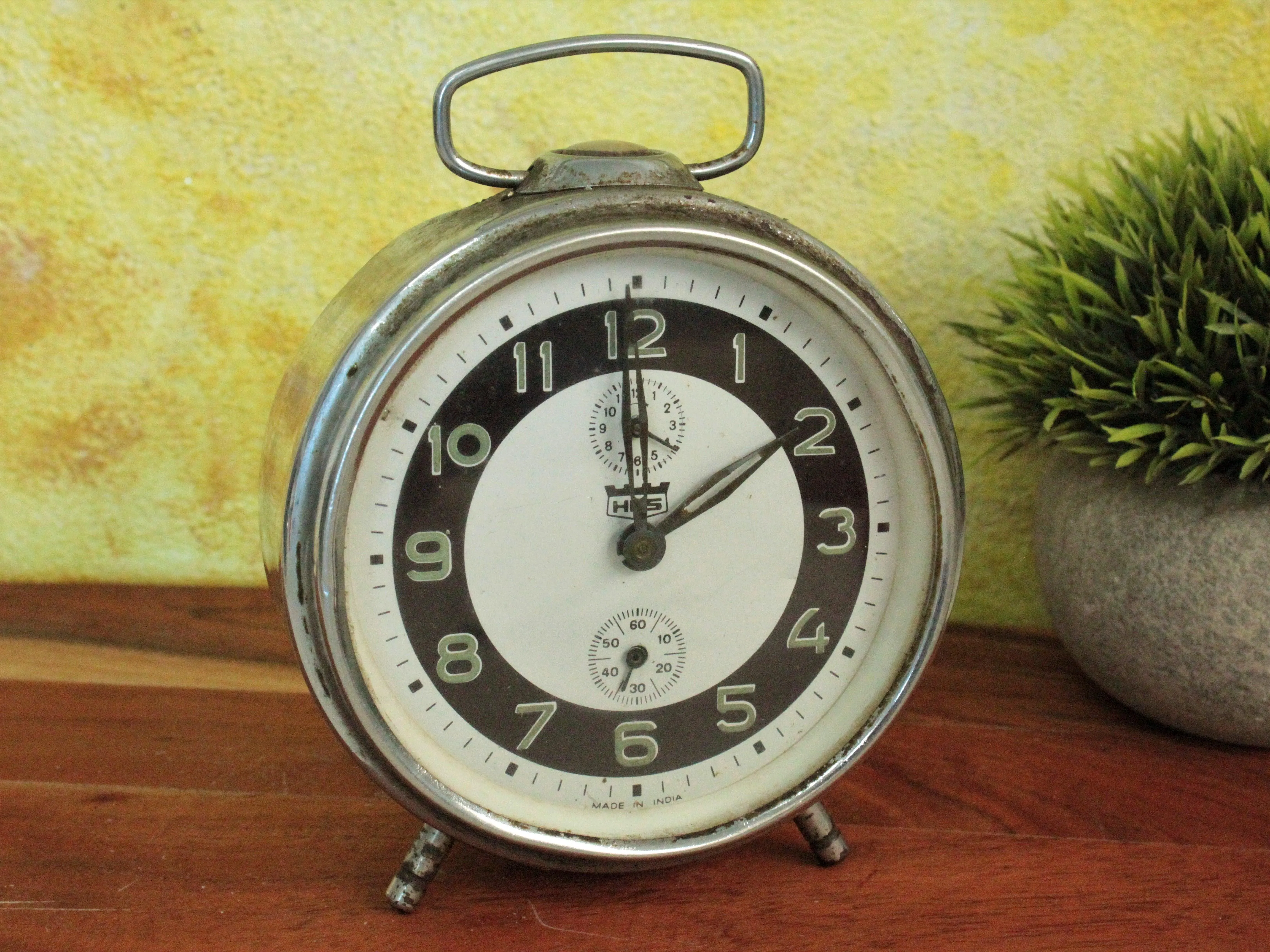 Timeless Swiss Craftsmanship, Made in India: Vintage Alarm Clock by HES