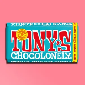 Tony's Chocolonely - Big Chocolate Bars - Milk Crispy Wafer