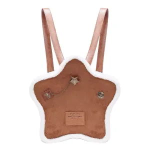 Vanilla Girl Sheepskin Star Backpack