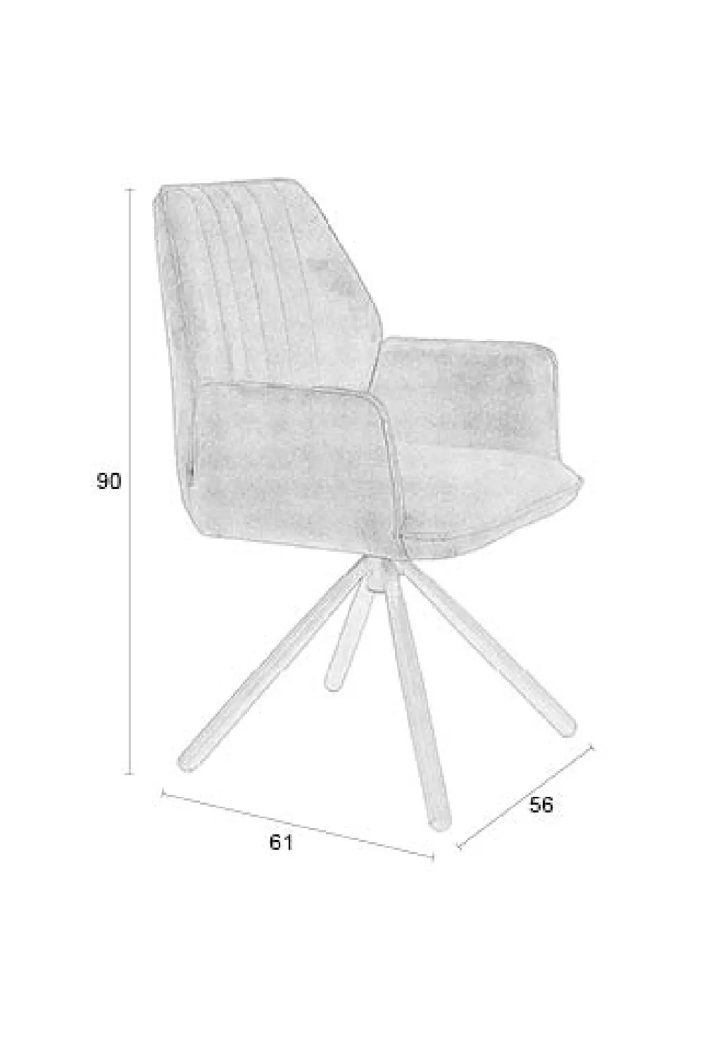 Velvet Modern Dining Armchairs (2) | DF Jamie
