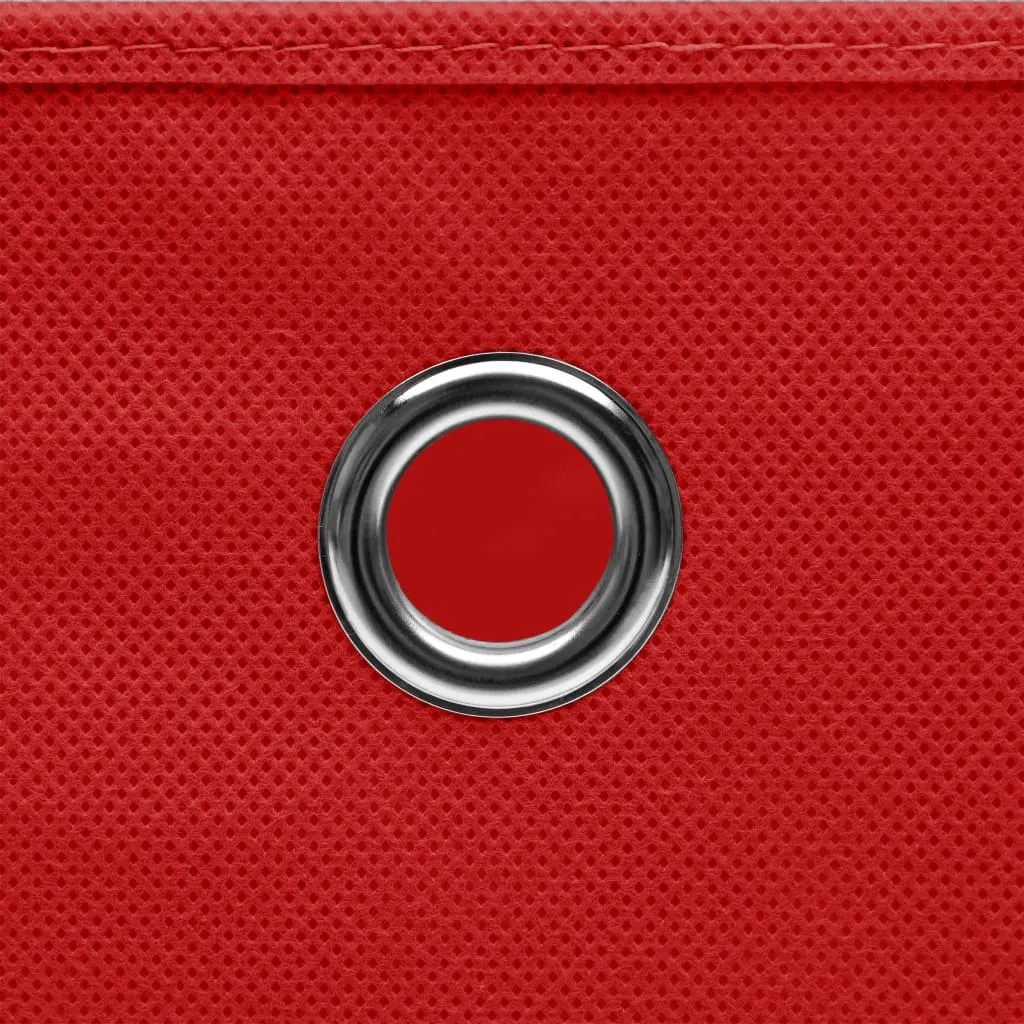 vidaXL Storage Boxes 4 pcs Red 32x32x32 cm Fabric