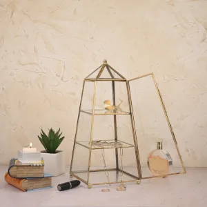 Vintage Glass Jewellery Stand Organizer