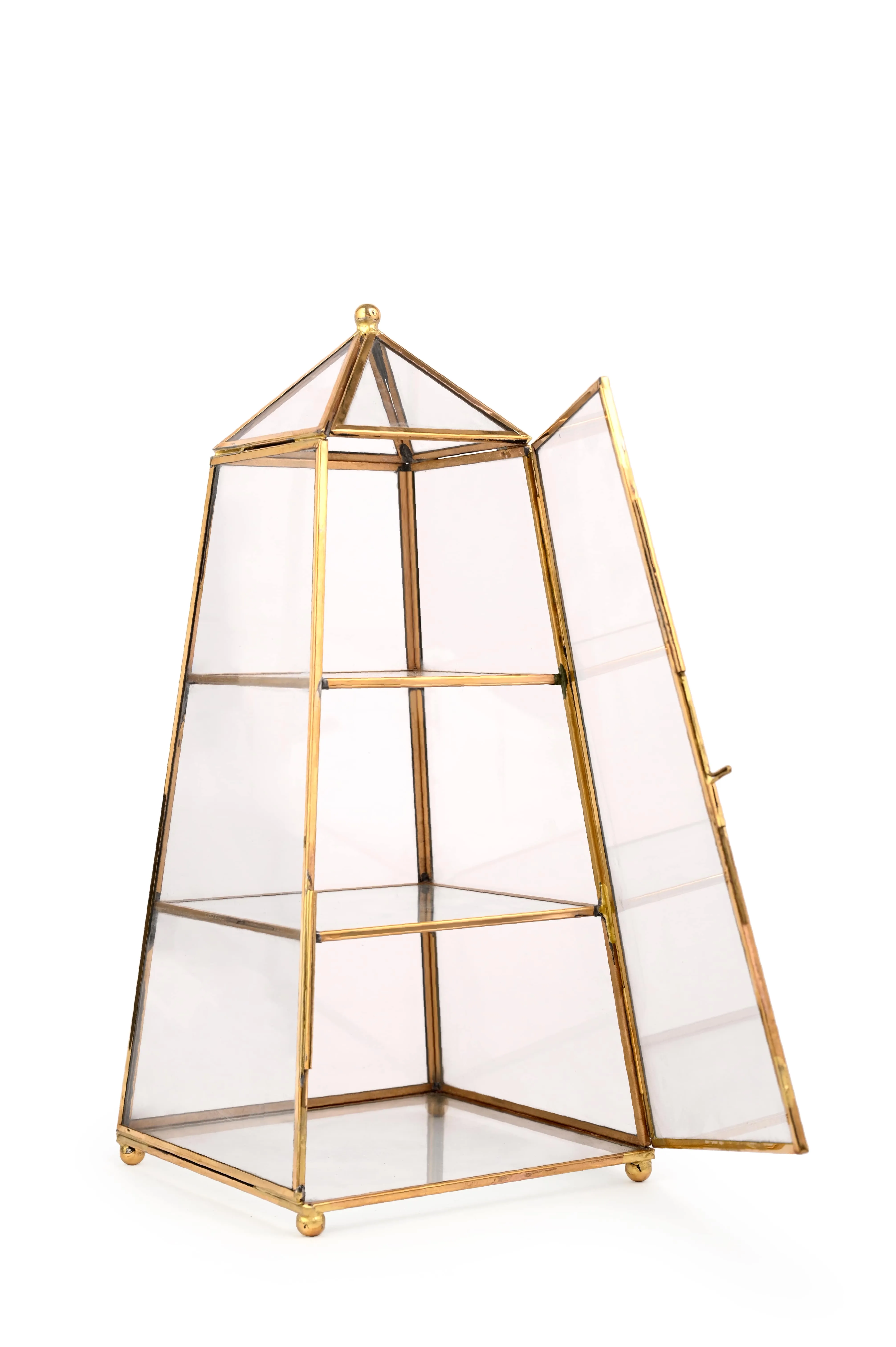 Vintage Glass Jewellery Stand Organizer