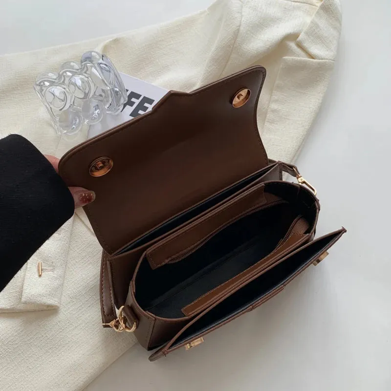 Vintage Square Satchel Shoulder Bags