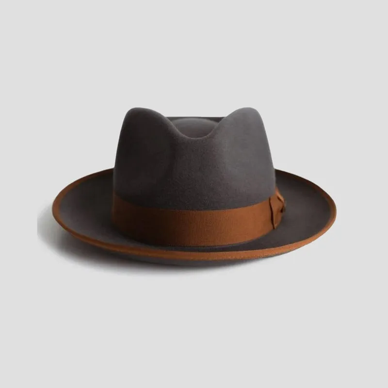 Vintage Vogue Exquisite Emblem Felt Fedora