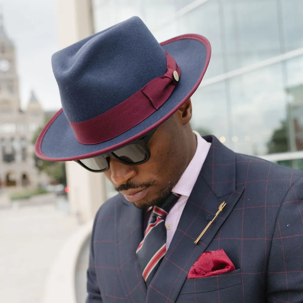 Vintage Vogue Exquisite Emblem Felt Fedora