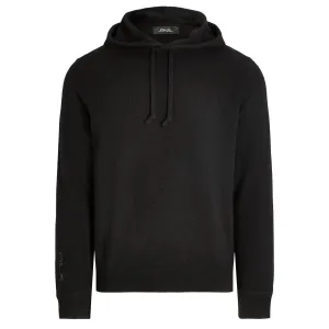 Washable Cashmere Hooded Sweater Polo Black - AW24