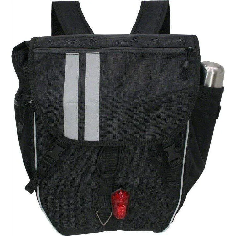 Waterproof Backpack Pannier: Black