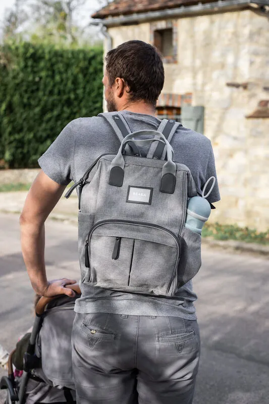 Wellington Diaper Bag - Heather Grey