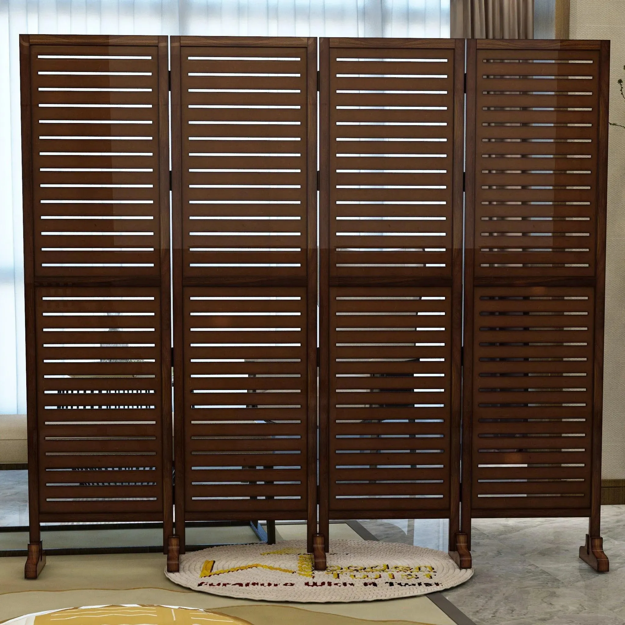 Wooden Twist Premium Solid Wood Room Divider