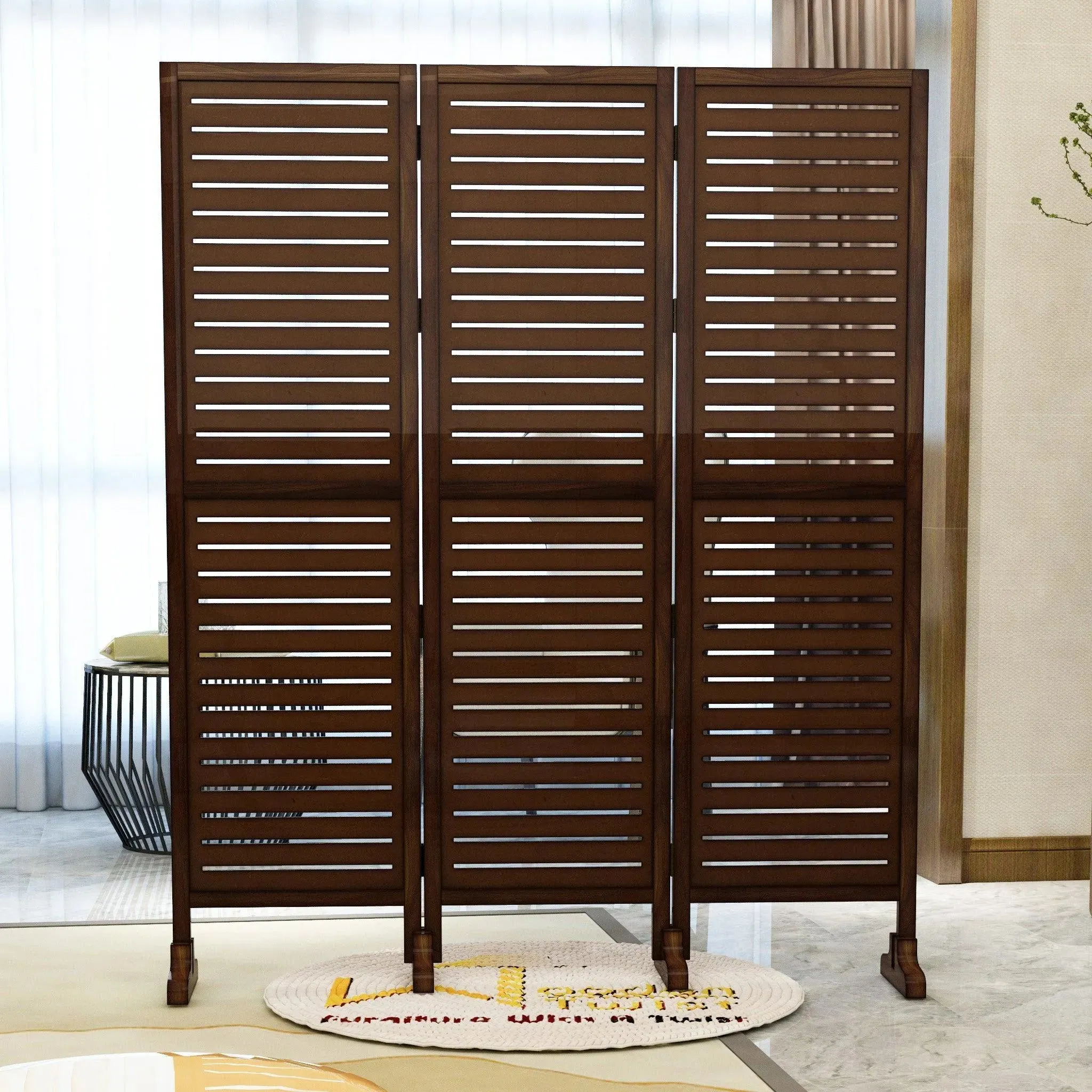Wooden Twist Premium Solid Wood Room Divider