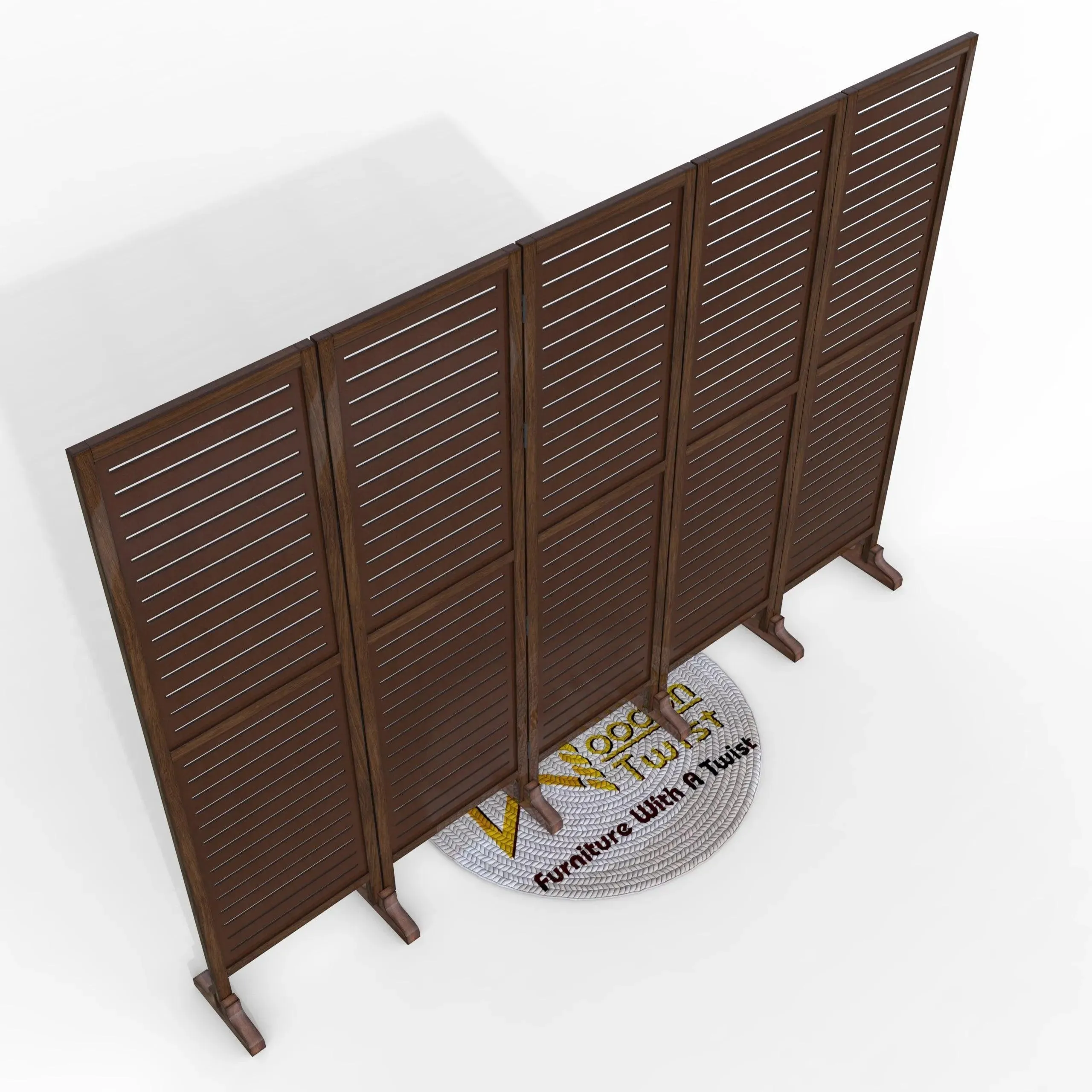Wooden Twist Premium Solid Wood Room Divider