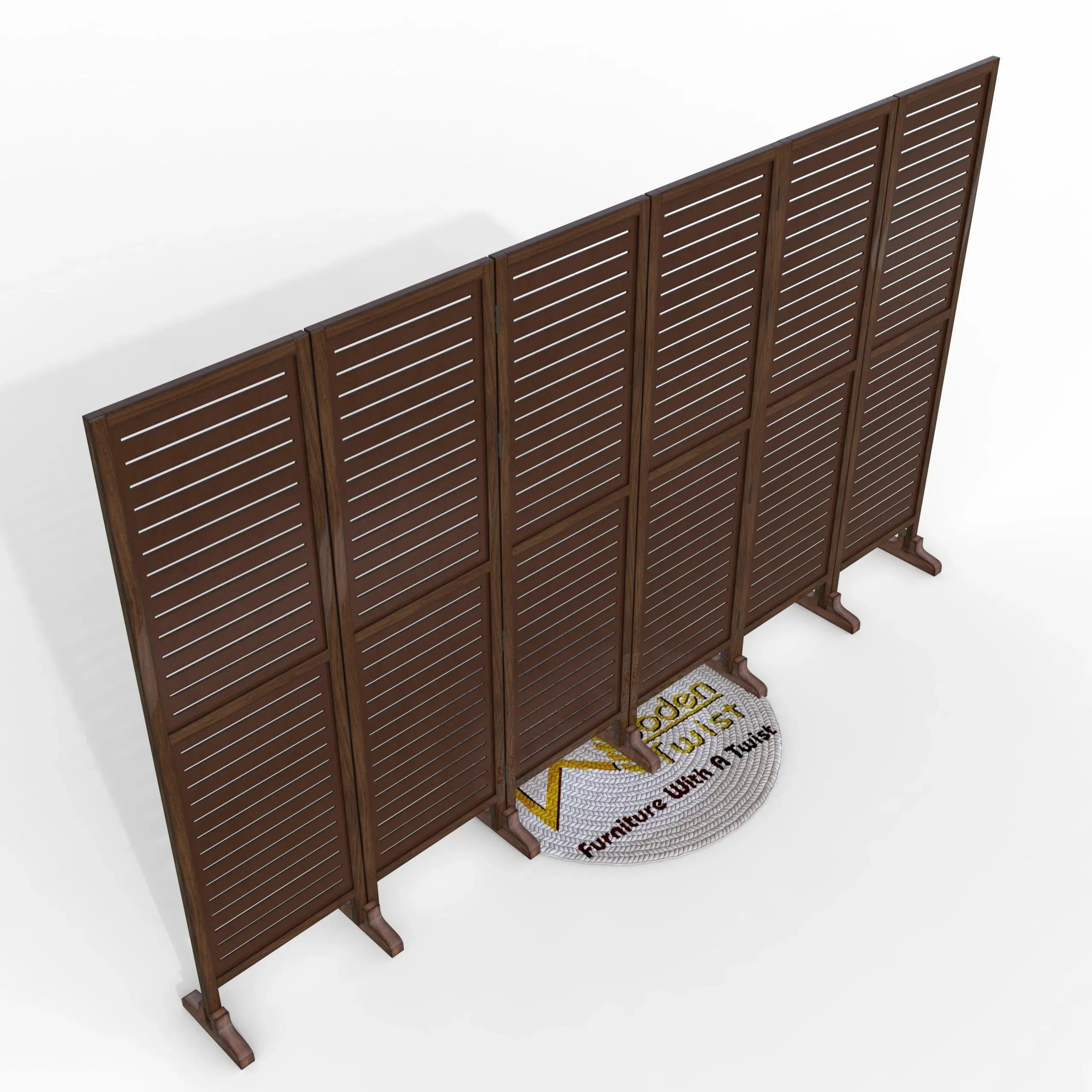 Wooden Twist Premium Solid Wood Room Divider