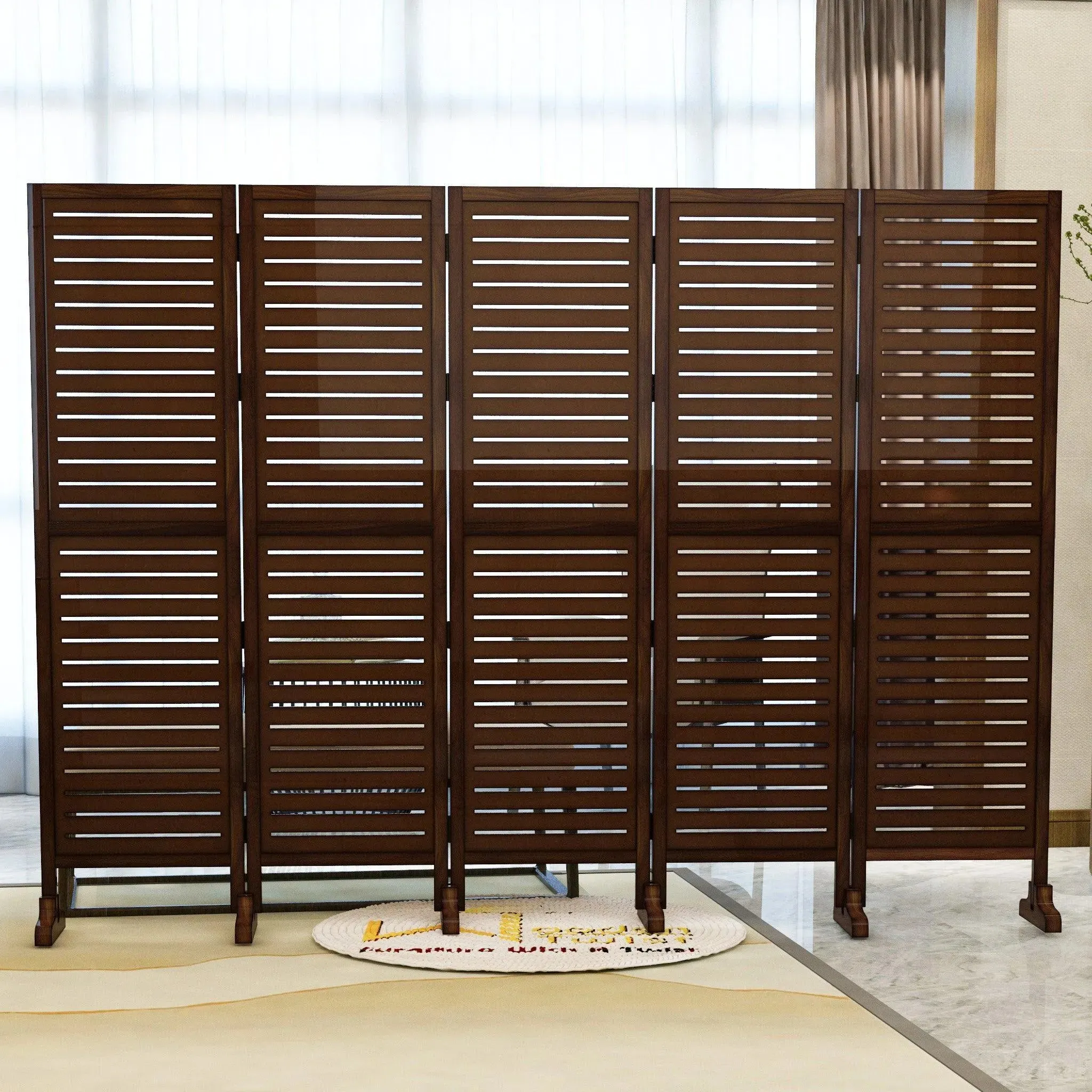 Wooden Twist Premium Solid Wood Room Divider