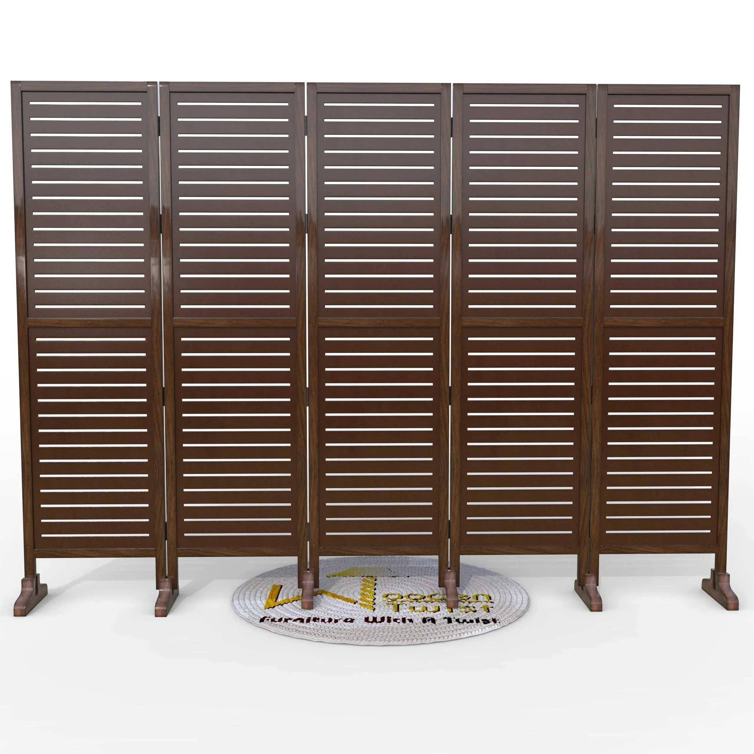 Wooden Twist Premium Solid Wood Room Divider