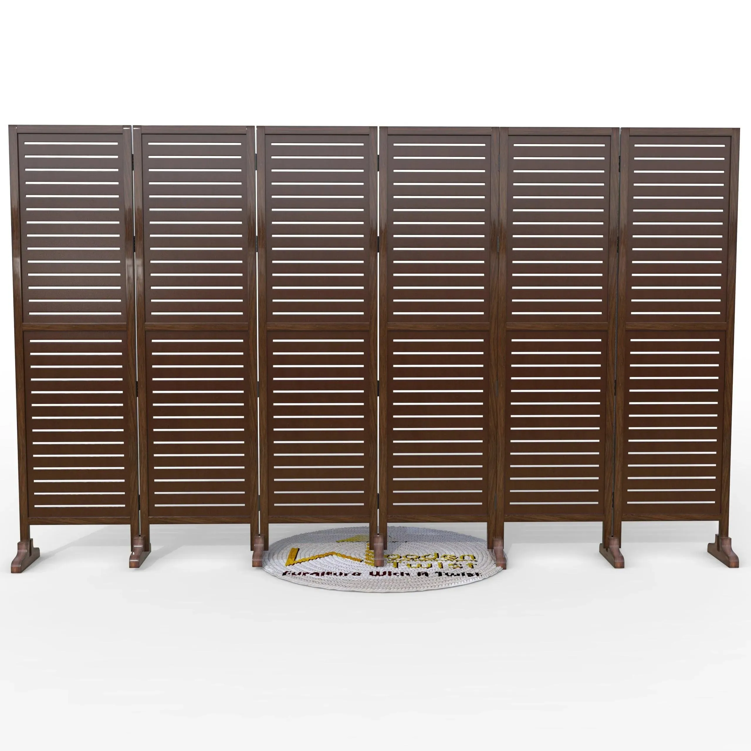 Wooden Twist Premium Solid Wood Room Divider