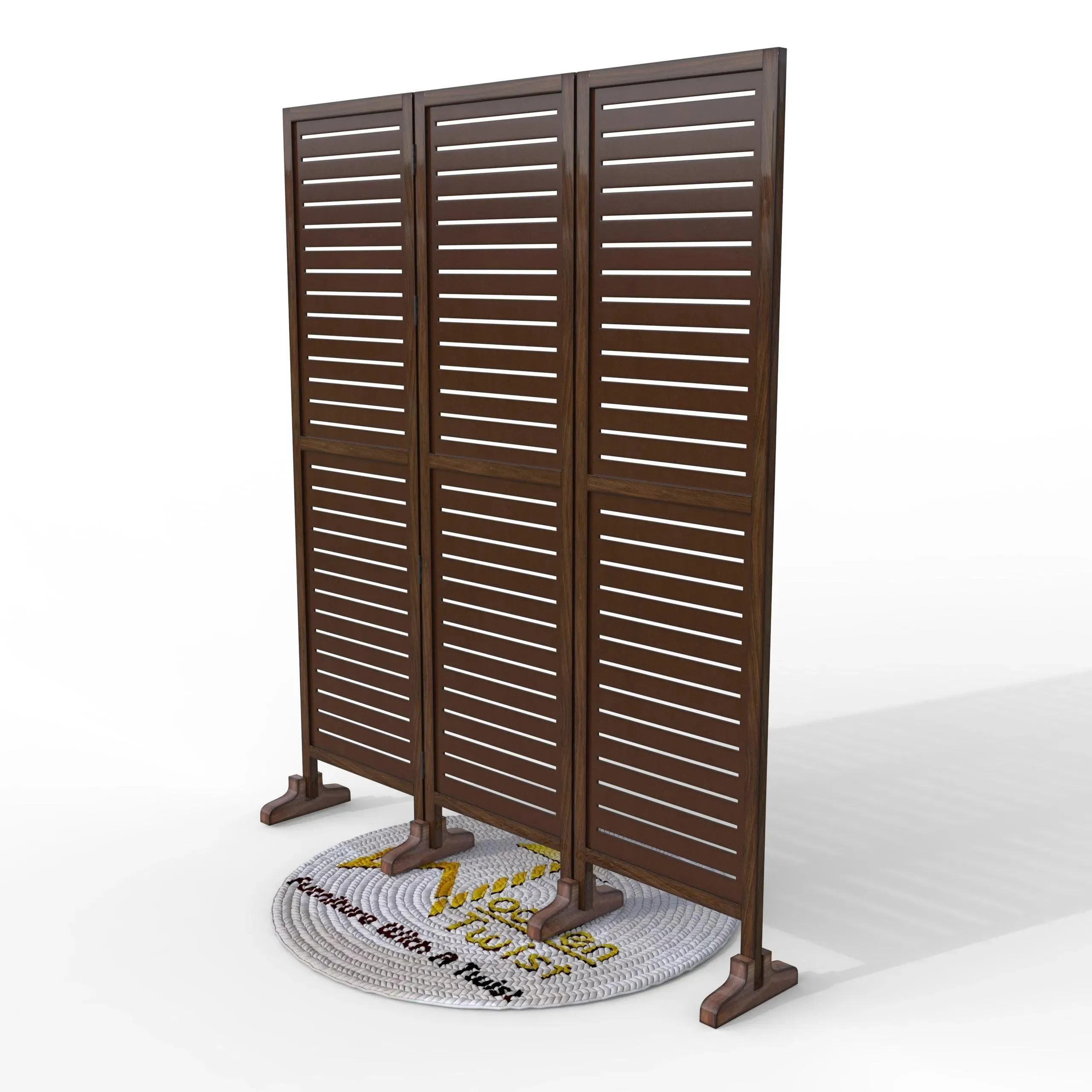 Wooden Twist Premium Solid Wood Room Divider