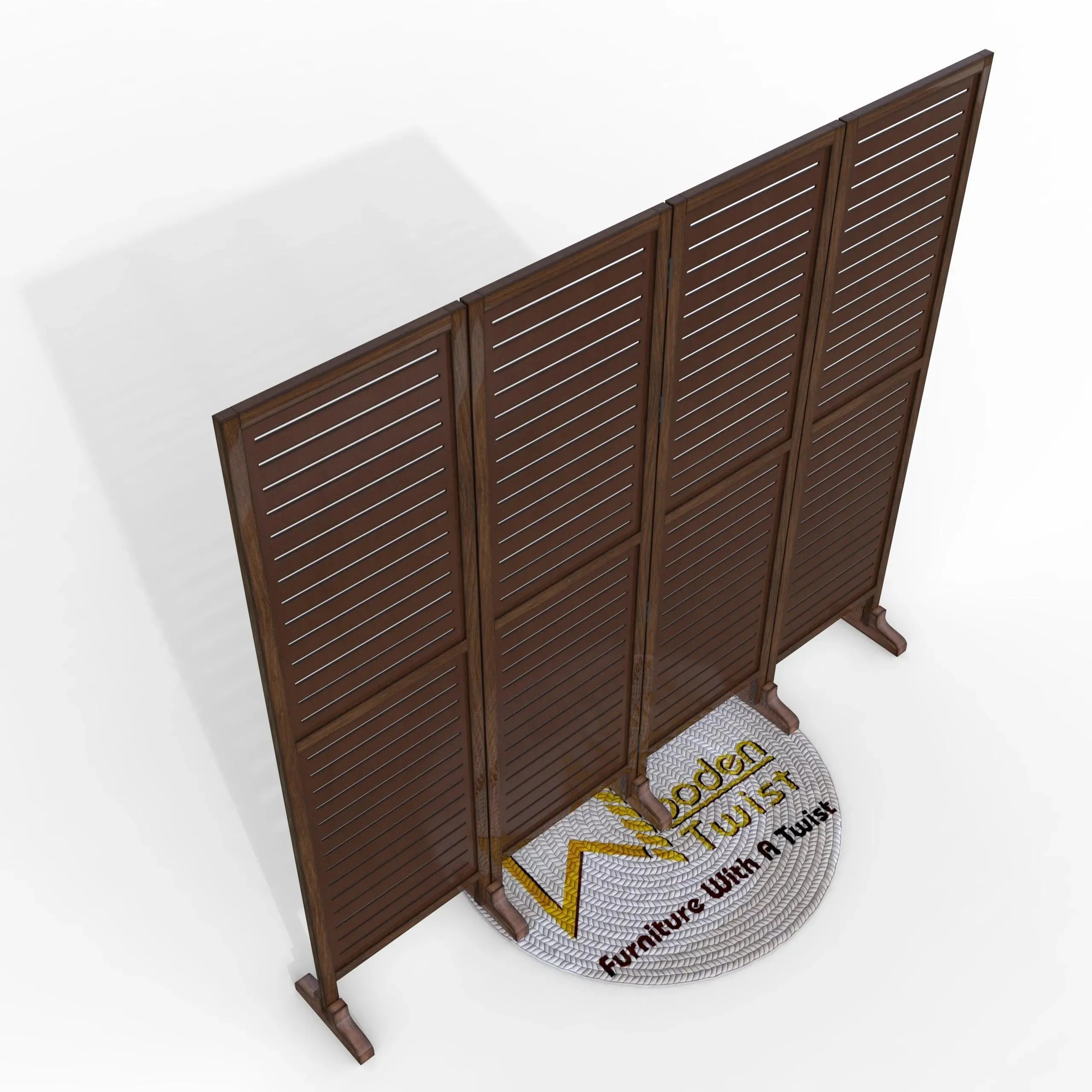 Wooden Twist Premium Solid Wood Room Divider
