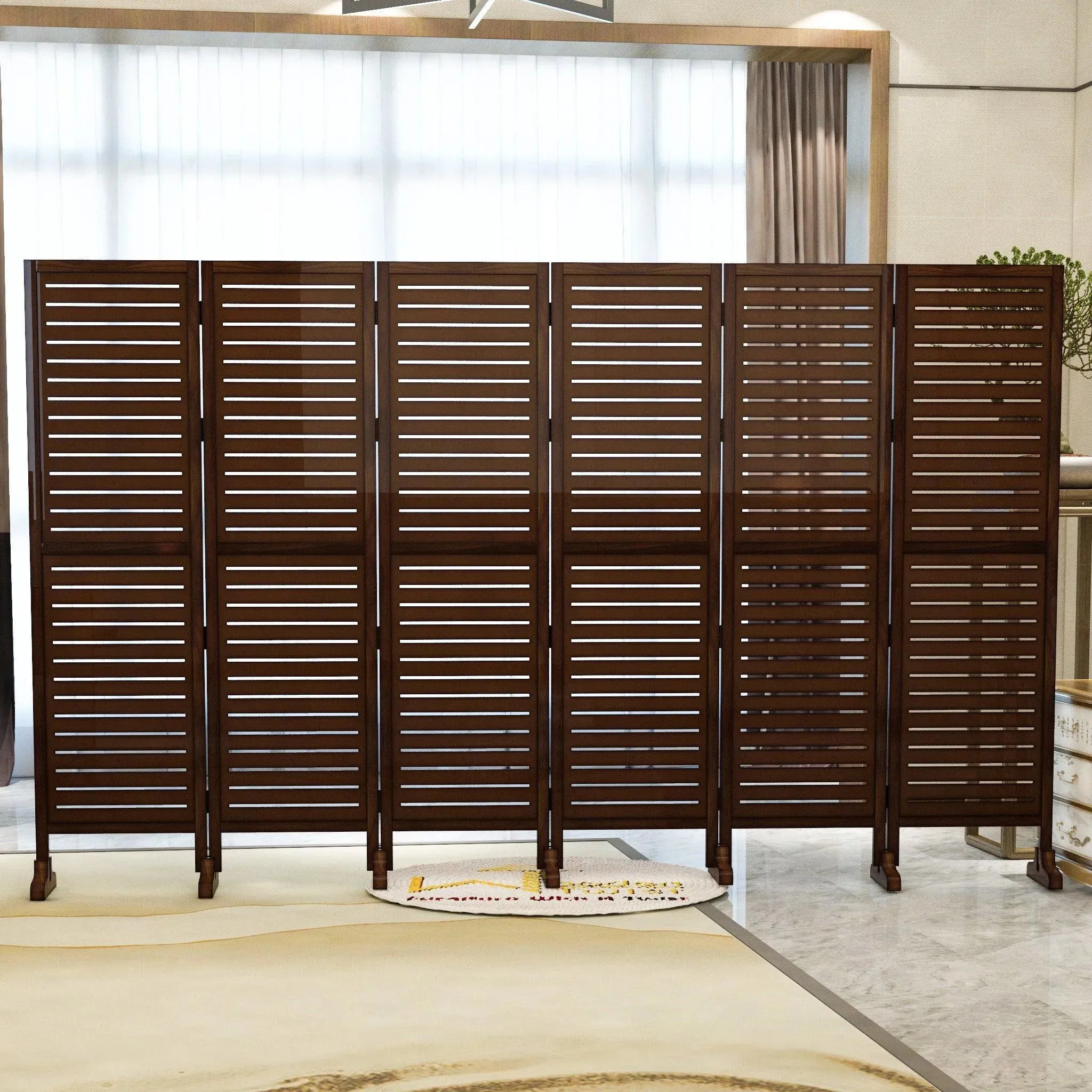 Wooden Twist Premium Solid Wood Room Divider