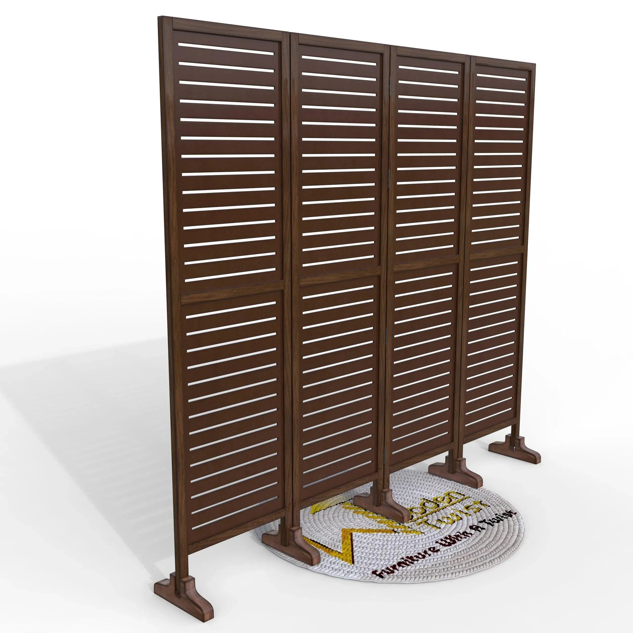 Wooden Twist Premium Solid Wood Room Divider