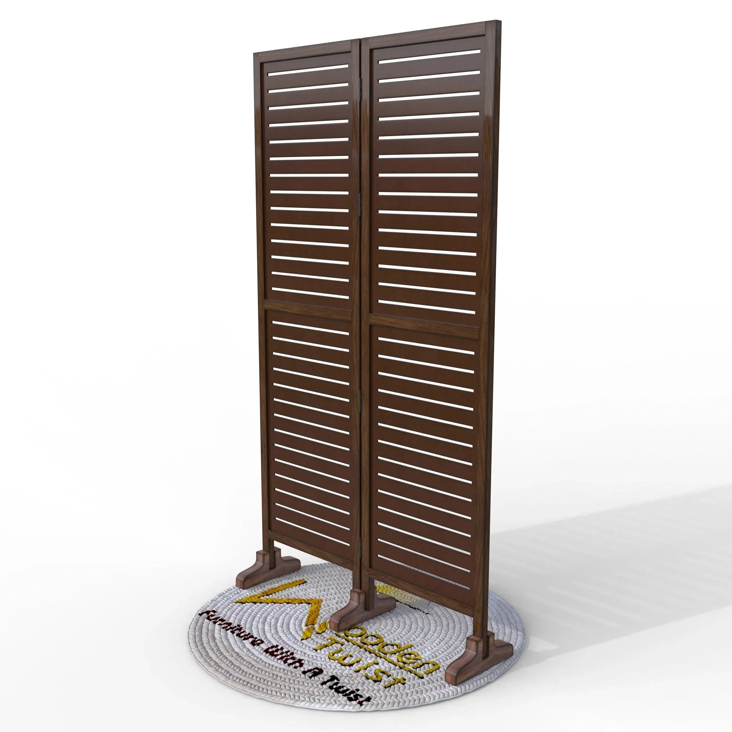 Wooden Twist Premium Solid Wood Room Divider