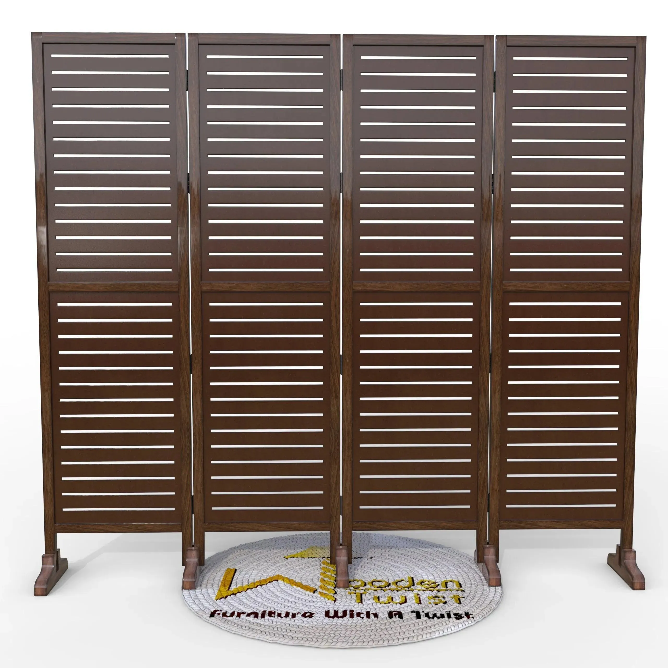 Wooden Twist Premium Solid Wood Room Divider
