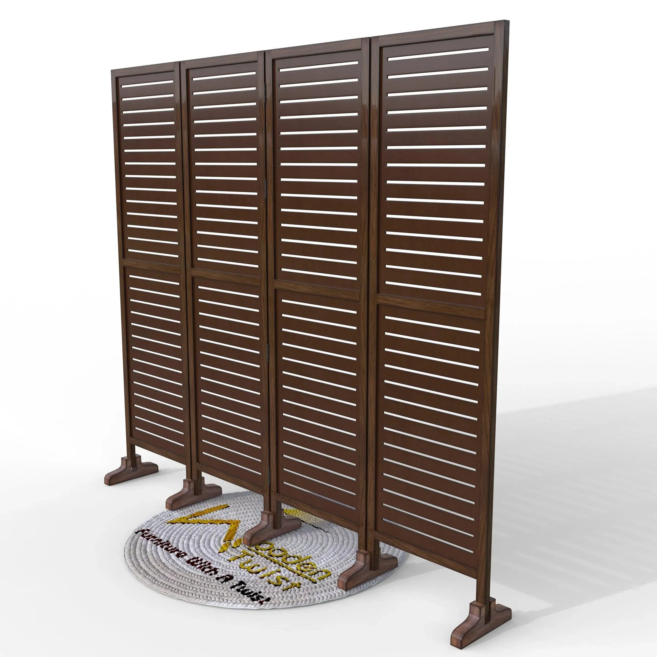 Wooden Twist Premium Solid Wood Room Divider