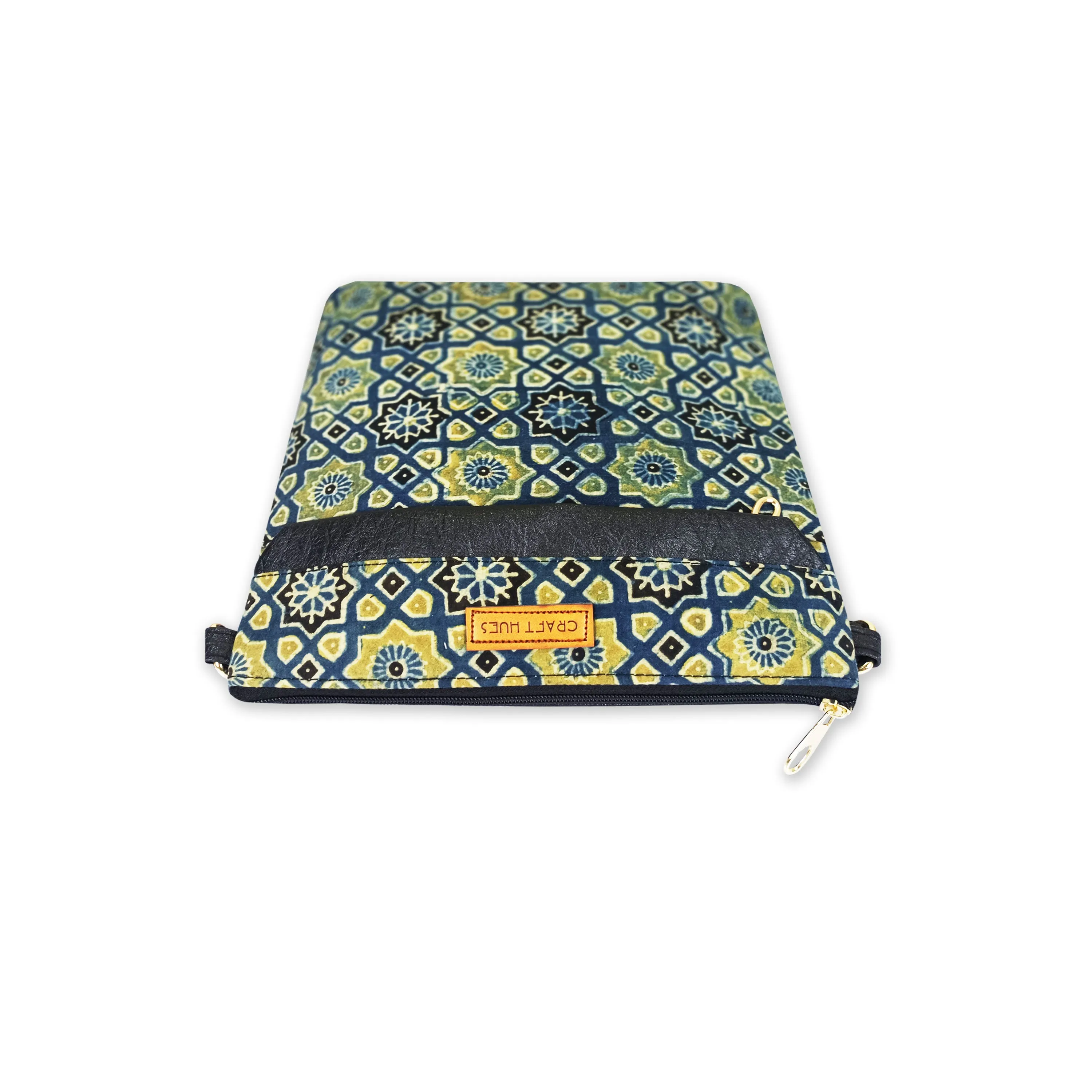 Yellow Persian Tile Messenger Bag