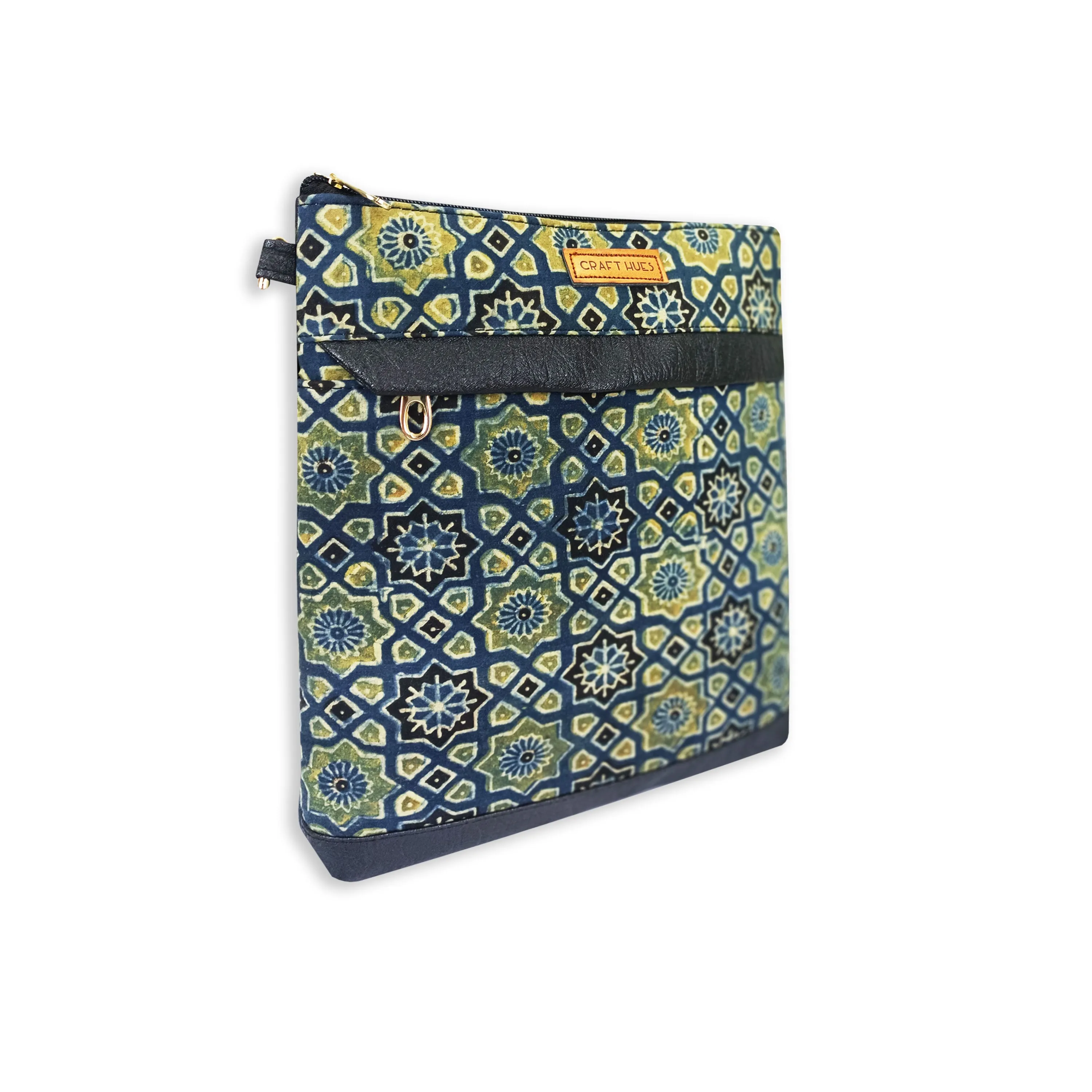 Yellow Persian Tile Messenger Bag