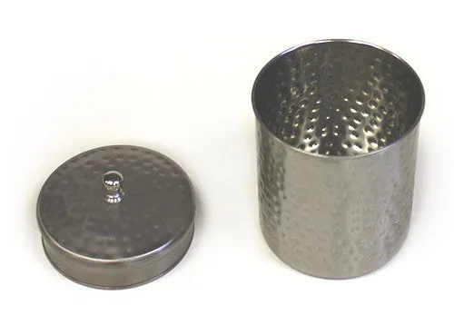 Zuccor Silver Stainless Steel 1300ml Canister with Nickle Finish - 6.5"