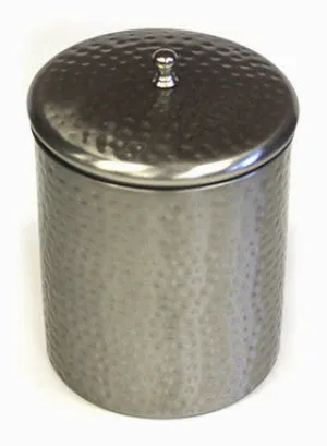 Zuccor Silver Stainless Steel 1300ml Canister with Nickle Finish - 6.5"